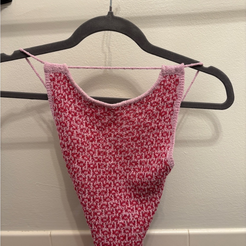 Free People Pink Backless Dress